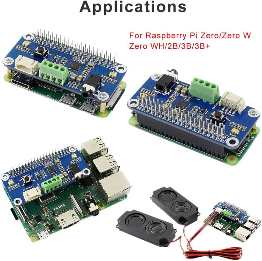 Robotics Audio Module Modulo de Expansion de Audio Raspberry Pi - EC Robotics