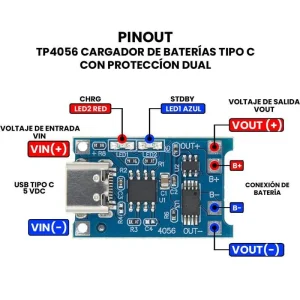 Modulo TP4056 Tipo C - Imagen 2